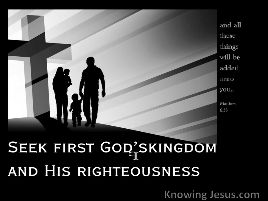 Matthew 6:33 Seek First The Kingdom Of God (black)